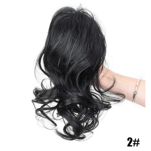 Claw clip wavy ponytail - claw,
