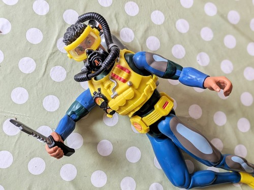 Action man scuba diver with - action,