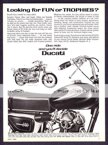 1965 ducati 160 250 - 1965, monza