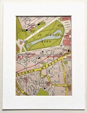 Vintage 1959 London Map -