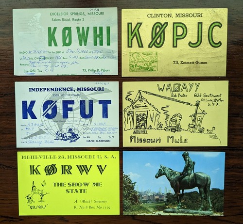 Lot 1960s qsl cards - of,