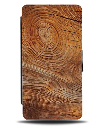 Timber wood design flip wallet - design,