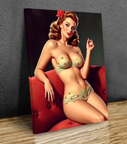Pin girl gil - pin, elvgren