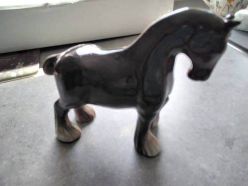 Ceramic vintage shire horse - ?,