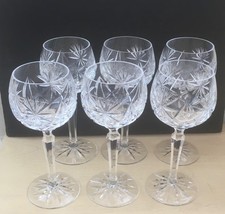 Set of 6 Bohemian Crystal Hock