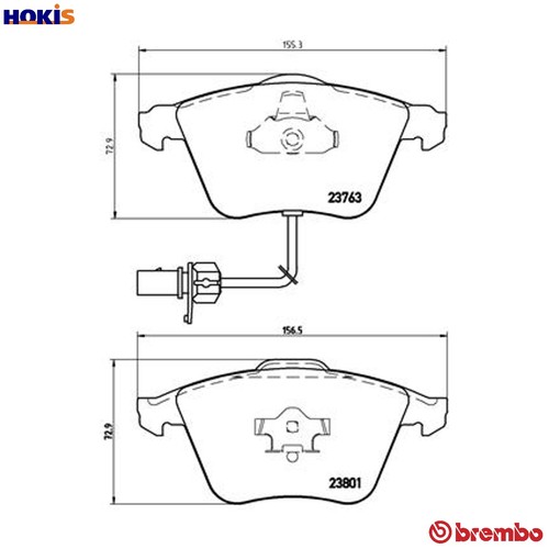 Brake pad set disc - set,