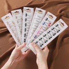 12x Colorful Pearl U Clip