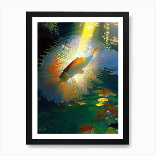 Showa koi fish monet style - showa,