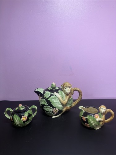 Fitz floyd monkey - &, teapot