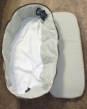 Oyster 3 zip in carrycot liner & mattress - Grey