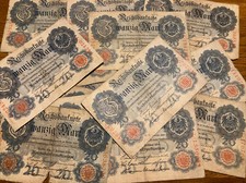 Lot germany banknotes - 20,