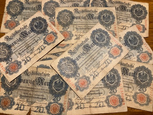 Lot germany banknotes - 20, x