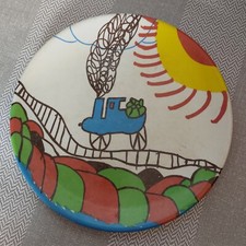 Maecher melamine plate hand painted kids print-swifts of exmouth-made in england