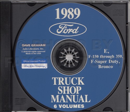 1989 ford truck shop - shop, manual