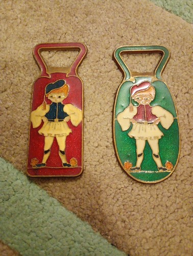 Two brass metallic bottle - two,