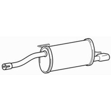 Rear Exhaust Silencer Back Box