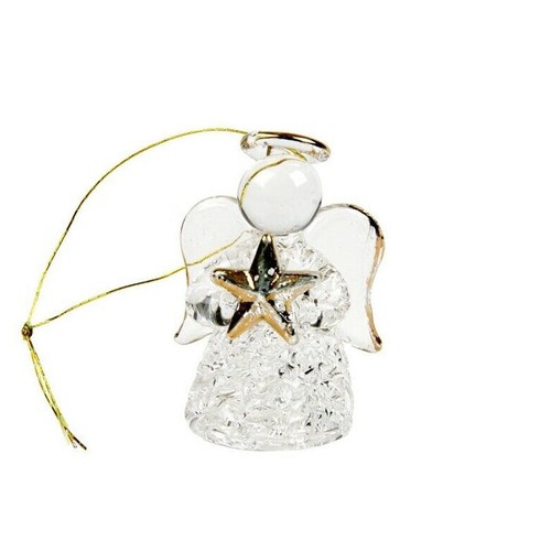 Hanging glass angel holding - hanging,
