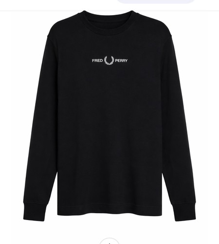 Fred perry black crew - perry,