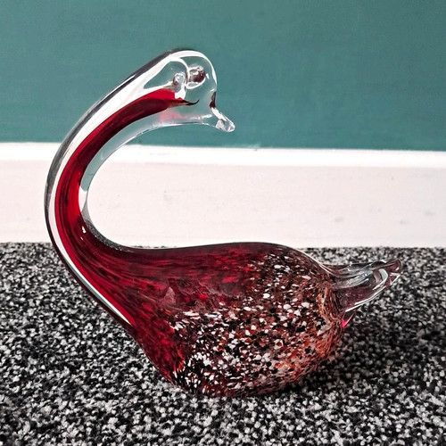 Vibtage red clear glass - vibtage, &