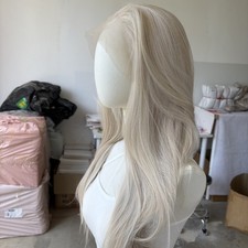Long Straight Highlight Blonde