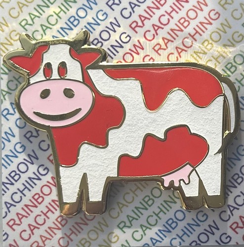 Cow geocoin strawberries - cow,