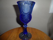 GOBLET GLASS BLUE PRESIDENT
