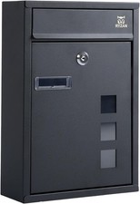 Modern steel post box wall - steel,