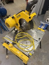 DeWalt  DW743 110 Volt Flip Over Table  Mitre Saw 250mm With Steel Security Case