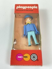 Vintage Playpeople U.S. Cavalry Figure Marx Toys Play People - 1975 & Box
