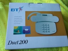 BT DUET 200 - creamy Corded Landline Home Telephone with LCD Display.