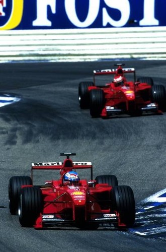 Mika salo ferrari ahead - mika, of