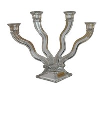 Vintage Nachtmann Lead Crystal 4 Arm  Candelabra Candle Holder