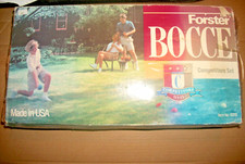 Vintage Forster Bocce Ball Competitors Set/Lawn Bowling 100MM Balls #6200 USA