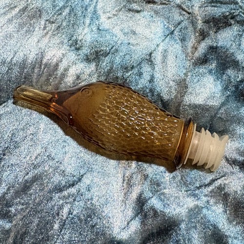 Empoli amber glass duck - amber,