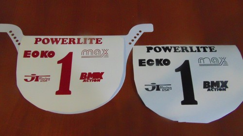 Powerlite bmx number plate - bmx,
