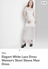 White Lace DressWomen's Short