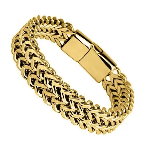 Double curb chain bracelets - double,