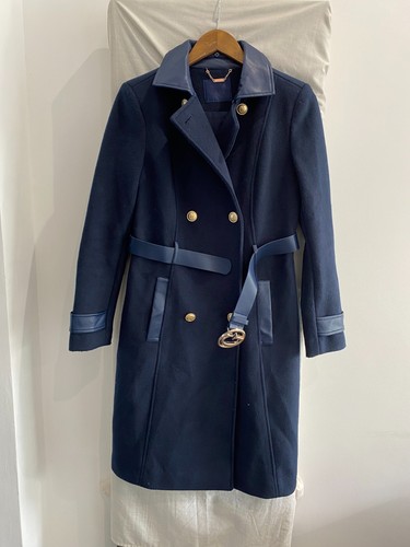 Guess navy belted faux - navy, leather