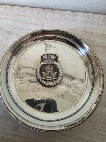 Solid silver hms - royal, 4"
