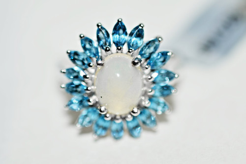 Sterling silver ethiopian opal - silver,