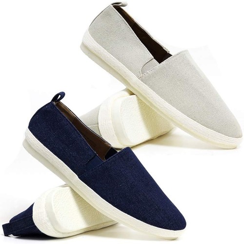 Mens canvas shoes summer slip - canvas,