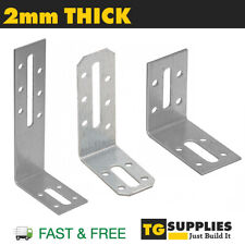 Heavy Duty Galvanised Adjustable Angle Bracket Corner Brace  2mm thick All SIZES