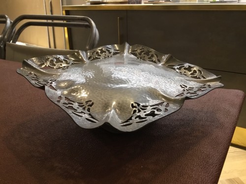 Vintage pewter hand hammered -  vintage,