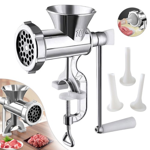 Manual meat mincer grinder - meat,