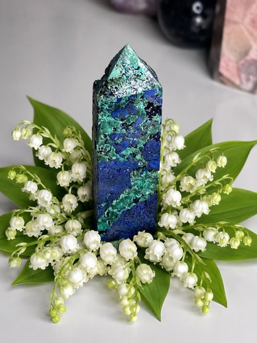 Azurite malachite crystal - azurite,