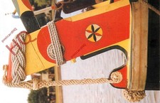 Picture Postcard> CANAL, BUTTY NARROW BOAT AT STRATFORD-UPON-AVON, ROPEWORK