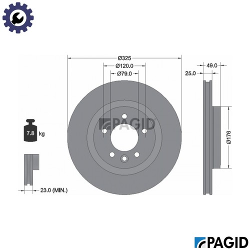 Brake disc 56078nc for - disc,