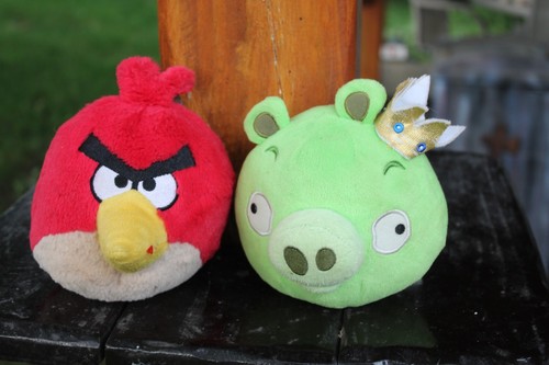 Angry birds green pig plush - birds,