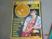 Jam with  Carlos Santana,  Guitar Book. With C.D.