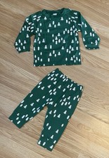 GORGEOUS 2PCS 12-18 MONTHS CHRISTMAS OUTFIT PYJAMAS XMAS TREE JUMPER & BOTTOMS**